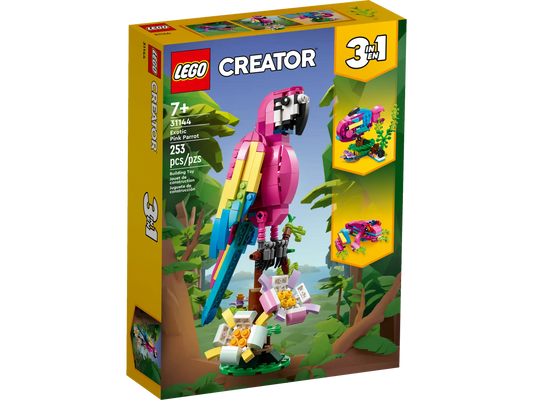 LEGO Creator 3in1 Exotischer pinkfarbener Papagei (31144)