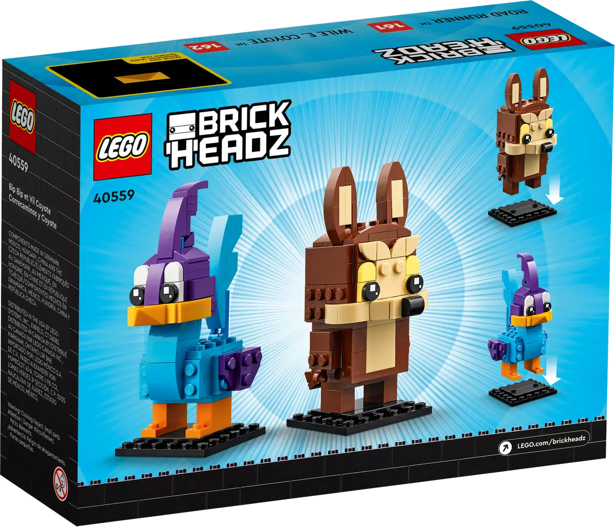 LEGO BrickHeadz Looney Tunes Road Runner & Wile E. Coyote (40559)