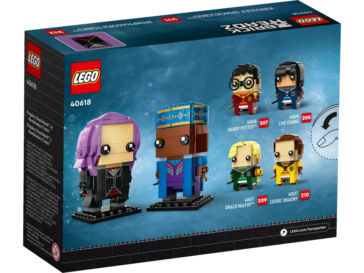 LEGO BrickHeadz Harry Potter - Kingsley Shacklebolt™ & Nymphadora Tonks™ (40618)