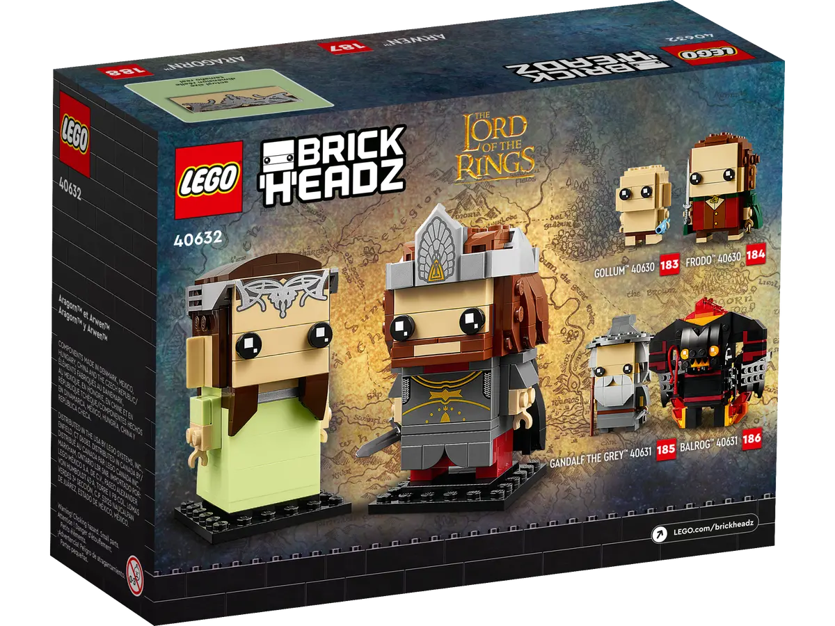 LEGO BrickHeadz Herr der Ringe Aragorn™ und Arwen™ (40632)