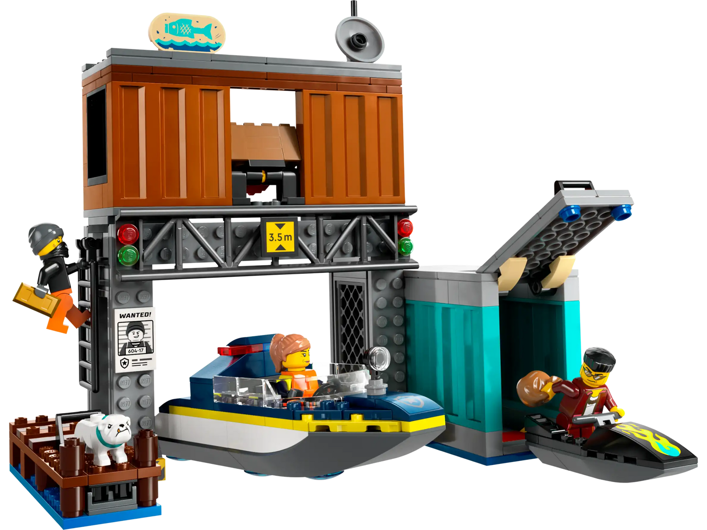 LEGO City Polizeischnellboot und Ganovenversteck (60417)