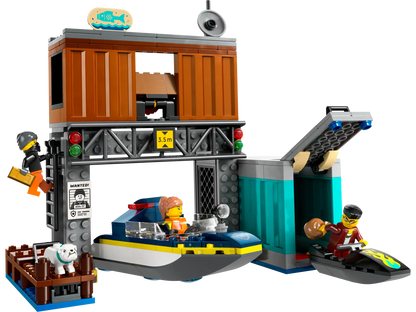 LEGO City Polizeischnellboot und Ganovenversteck (60417)