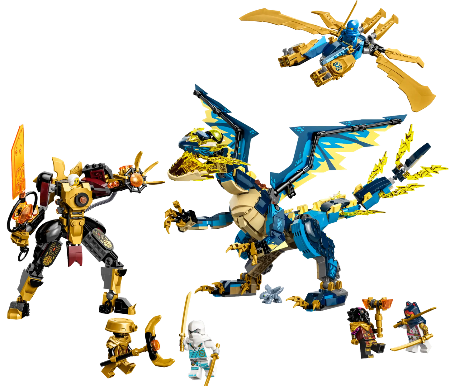 LEGO Ninjago Kaiserliches Mech-Duell gegen den Elementardrachen (71796)