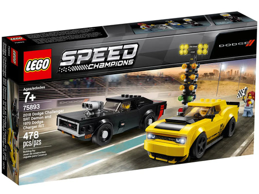 LEGO Speed Champions 2018 Dodge Challenger SRT Demon und 1970 Dodge Charger R/T (75893)