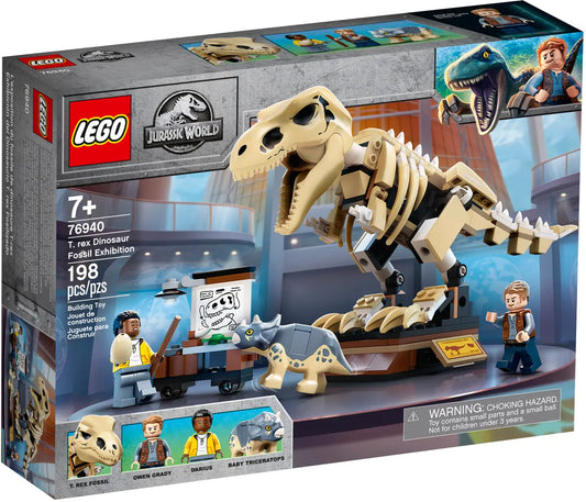 LEGO Jurassic World T.Rex-Skelett in der Fossilienausstellung (76940)