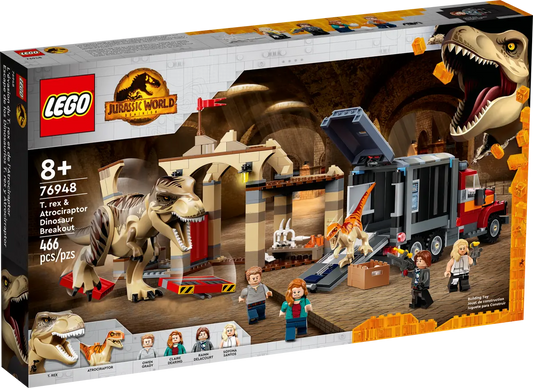 LEGO Jurassic World T.Rex & Atrociraptor: Dinosaurier-Ausbruch (76948)