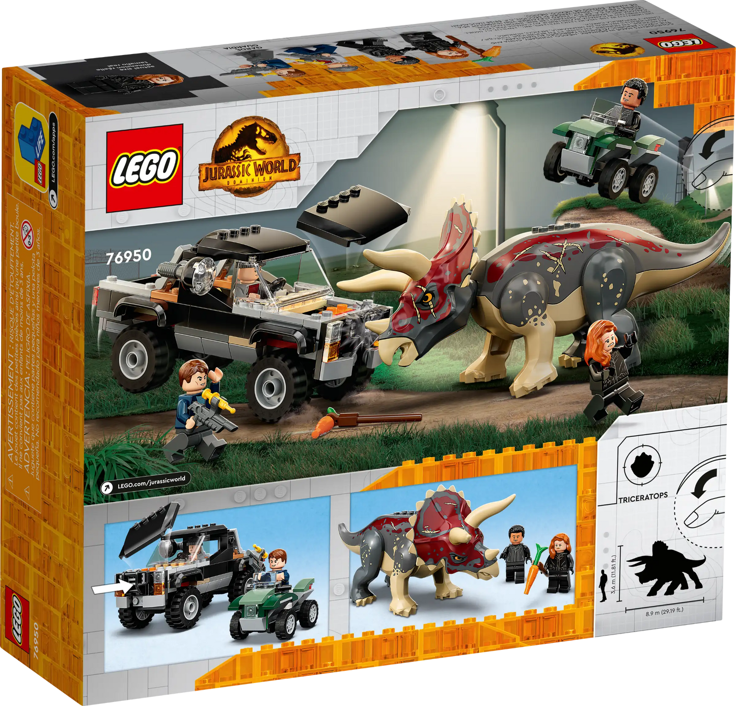 LEGO Jurassic World Triceratops-Angriff (76950)